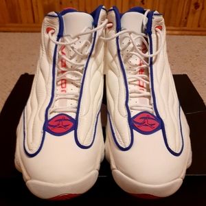 Air Jordan Pro Strong white  Blue,Racer Pink.